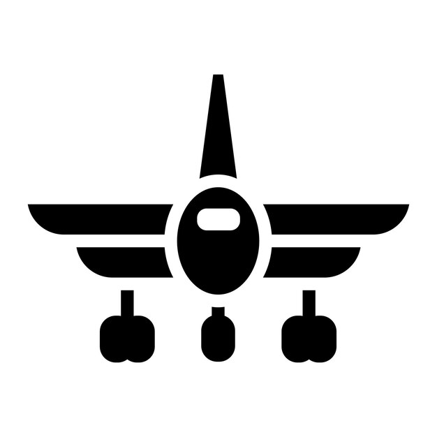 Vector aircraft line illustration