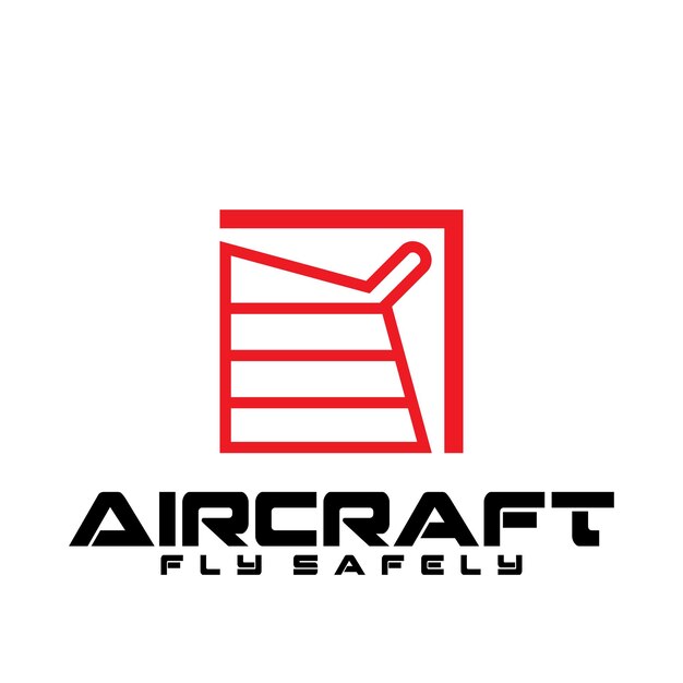 aircraft logo icon vector illustration template design