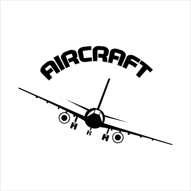 航空機のロゴ イラスト ベクター デザイン