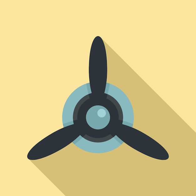 Aircraft repair motor propeller icon flat illustration of aircraft repair motor propeller vector icon for web design