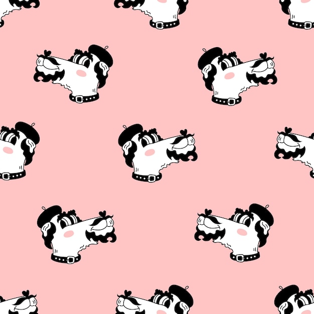 Airedale Seamless Pattern