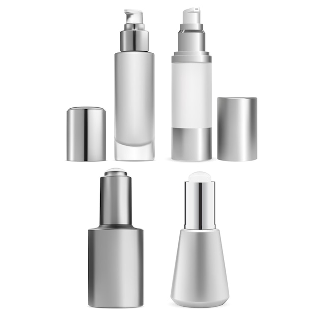 Airless pump serum bottle design