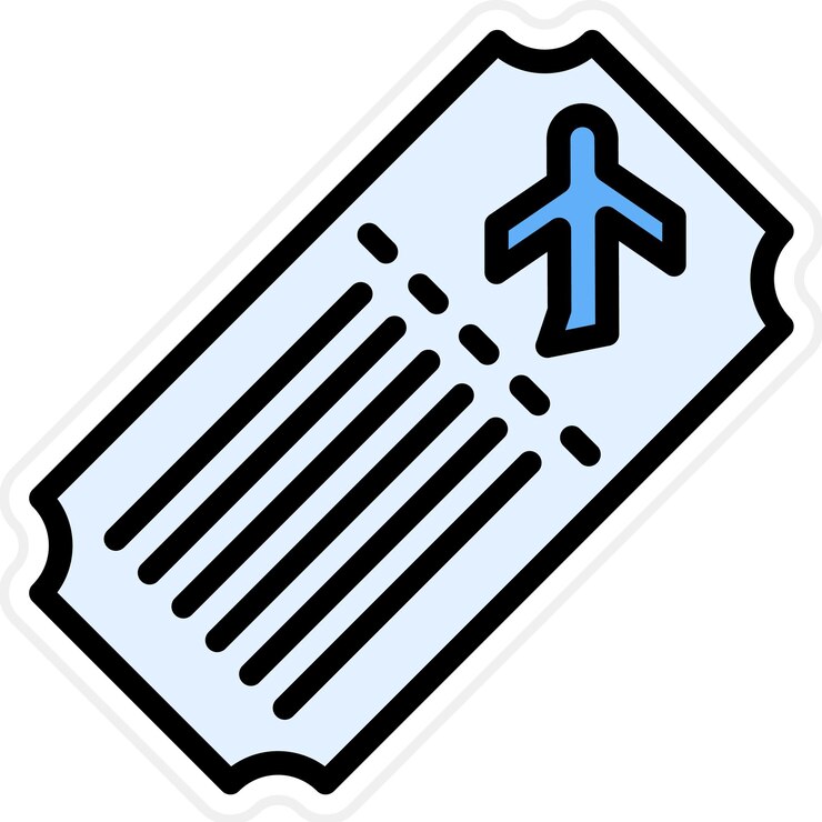 Vector airline ticket icon vector image can be used for hajj pilgrimage