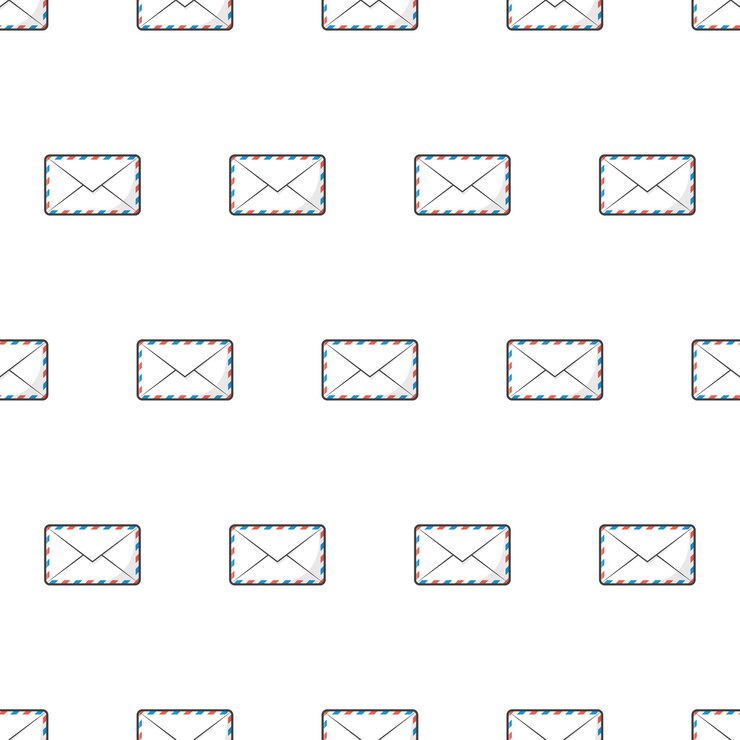 वेक्टर airmail envelope seamless pattern  . post envelope theme   illustration