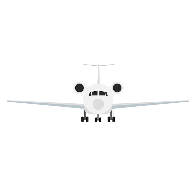 Airplane aircraft isolated in minimal design