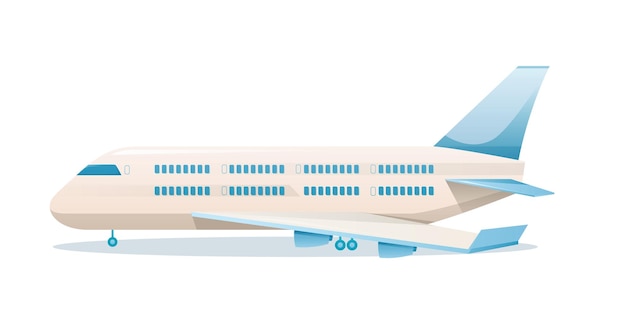 Vector airplane aircraft vehicle isolated vector illustration