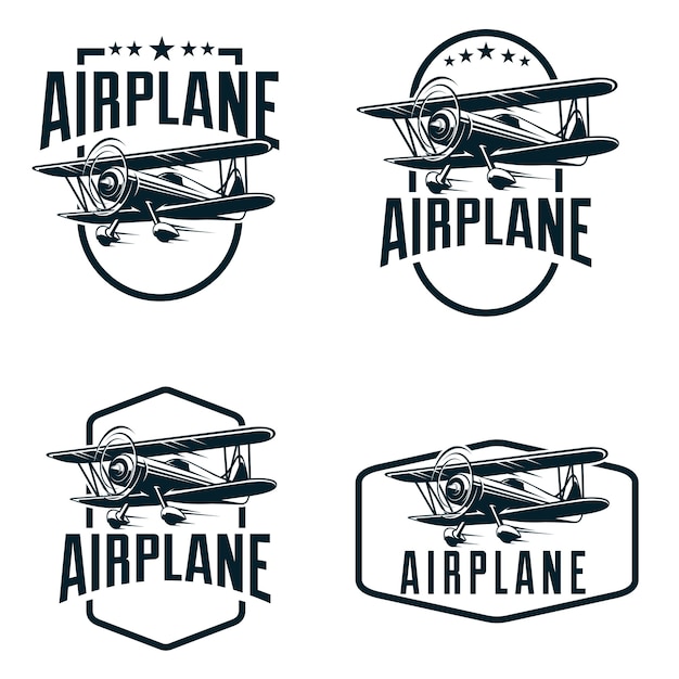 airplane emblem logo