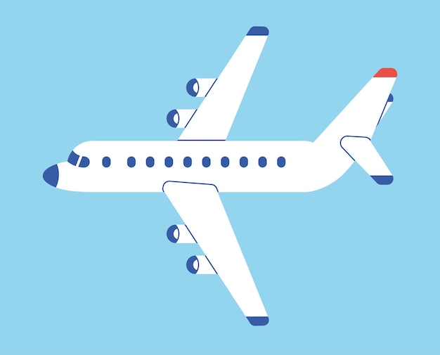airplane flat design