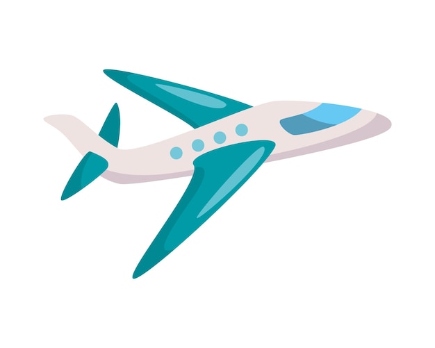 airplane flying travel side view isolated icon