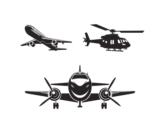 Airplane and Helicopter set