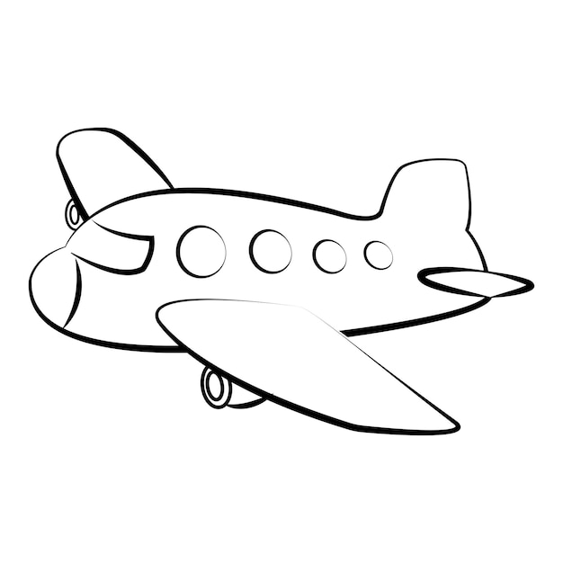 Vector airplane icon logo vector design template