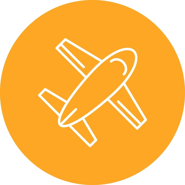 Airplane icon vector image can be used for transport