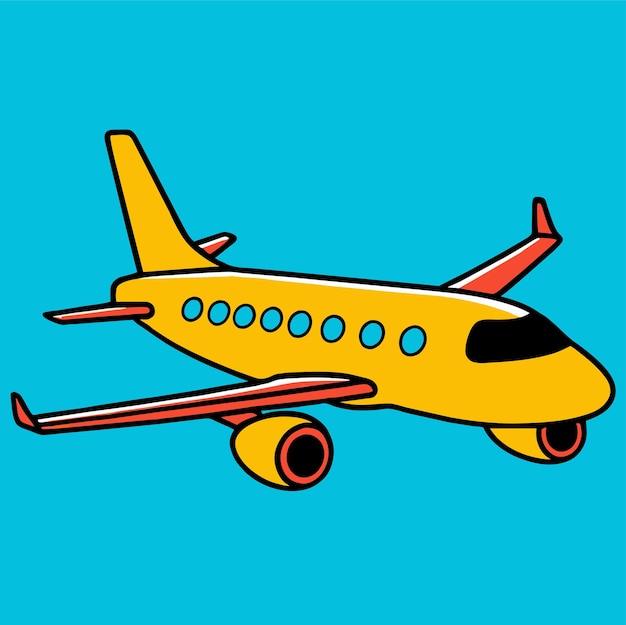 Vector airplane illustration