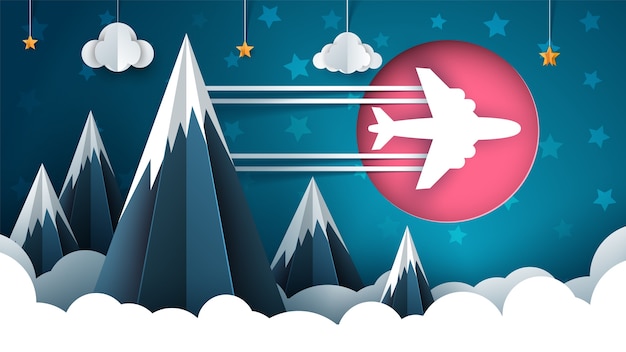 Vector airplane illustration