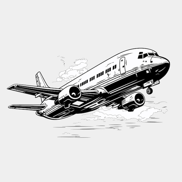 Illustrazione di un aereo