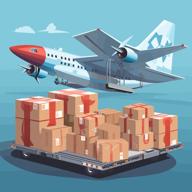 Vector airplane illustration