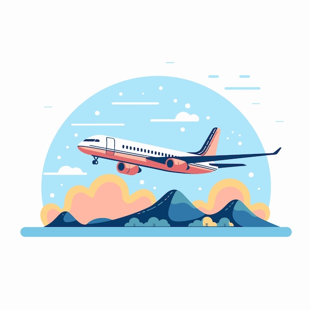 Vector airplane illustration