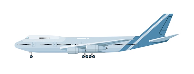 白で隔離される飛行機