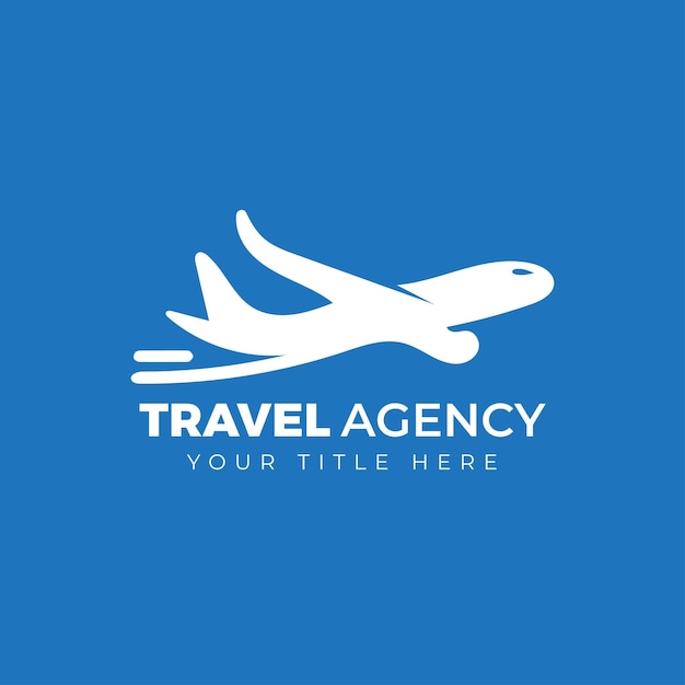 airplane logo design template inspiration vector illustration