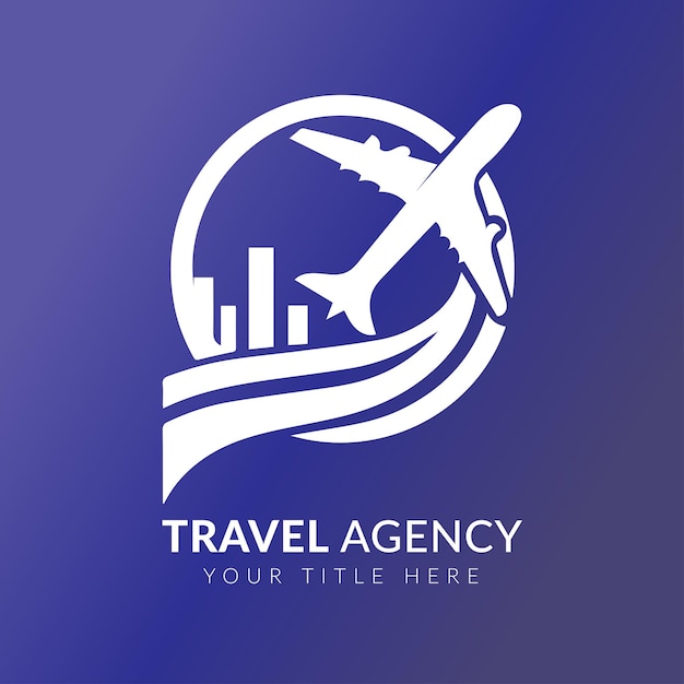 Airplane logo design template inspiration vector illustration