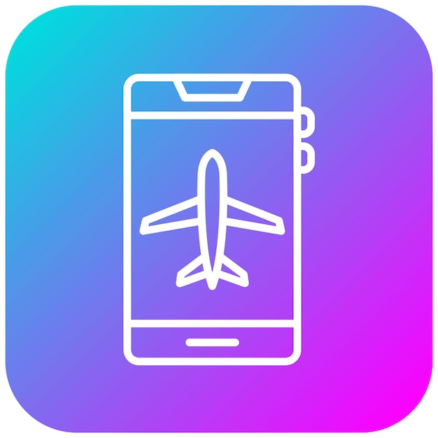Airplane mode actieve vector icoon Kan worden gebruikt voor Mobile UI UX iconset