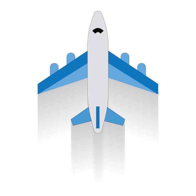 Airplane object background vector