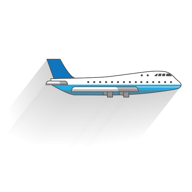 Airplane object background vector