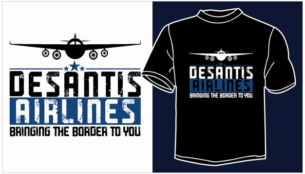 Vector airplane t shirt design