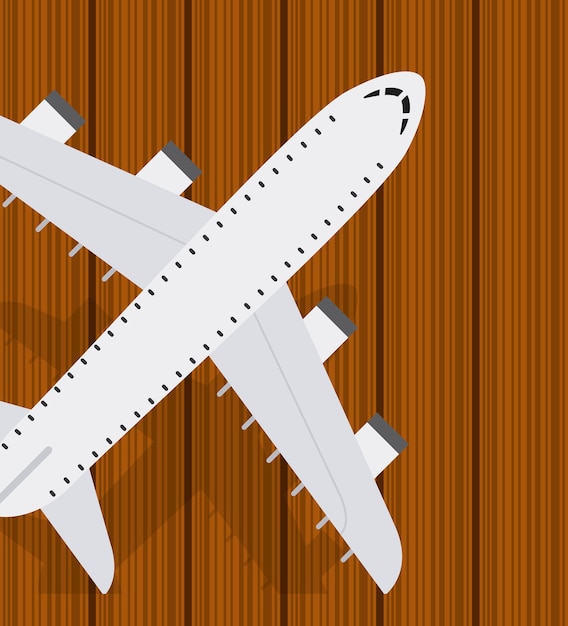 Vector airplane travel fly icon