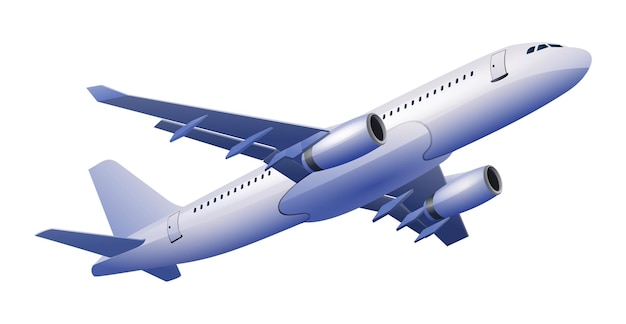 飛行機のベクトル図 白い背景で隔離の航空機