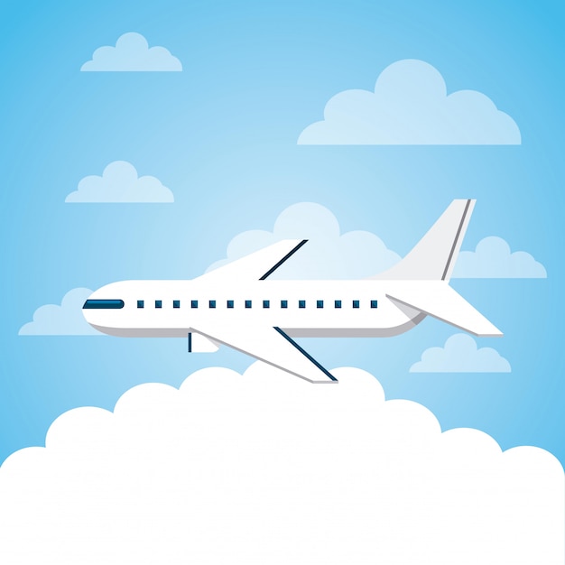 airplane vehicle icon