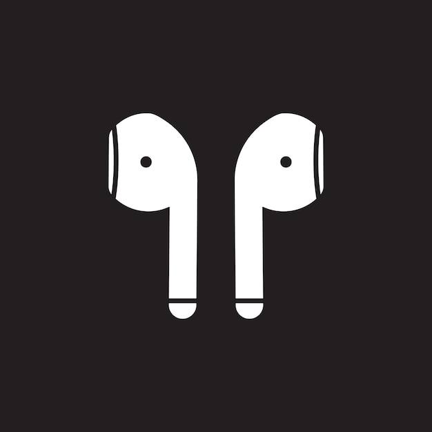 Vector airpods icon vector