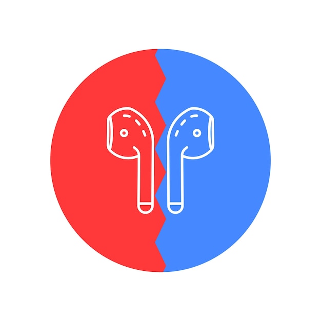 Vector airpods icon vector