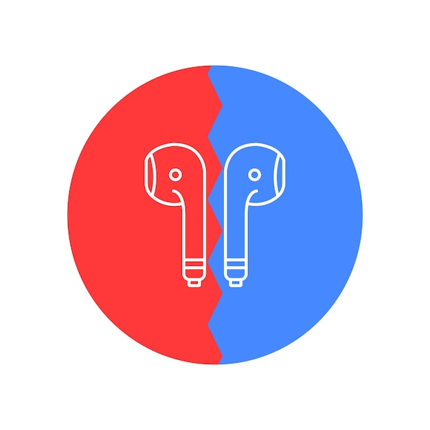 Vector airpods icon vector