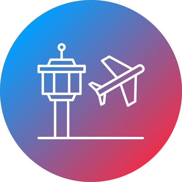 공항 아이콘 터 이미지는 지도 및 내비게이션에 사용할 수 있습니다.
