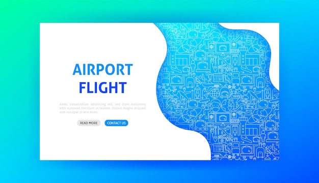 Landing page dell'aeroporto