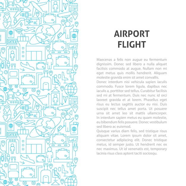 Airport Line Pattern Concept