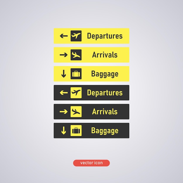 airport_signal pictogram vectorillustratie