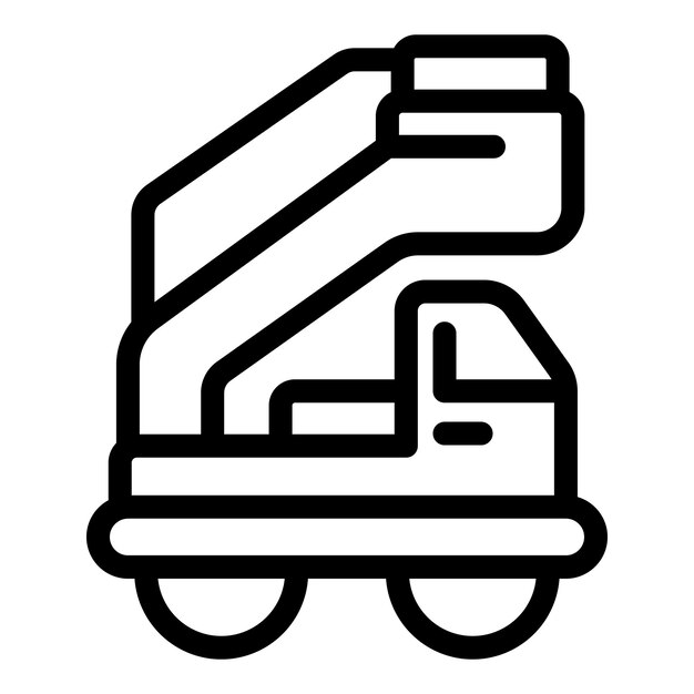 Airport truck ladder icon outline vector aircraft passenger stair