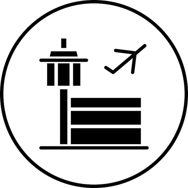 Airport vector icon illustration of City Elements iconset