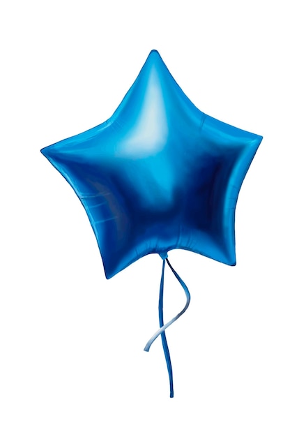 An airy vector blue ball in the shape of a star