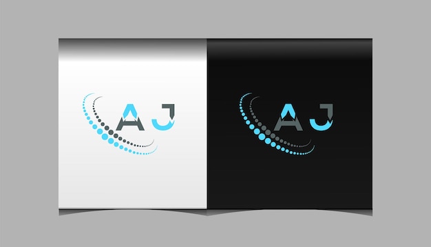 AJ creatieve initialen letter logo-ontwerp met vectorafbeelding