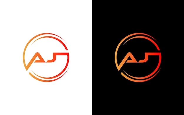 AJ creative circle logo design