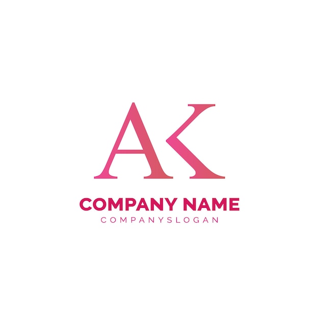Ak の抽象的なロゴ