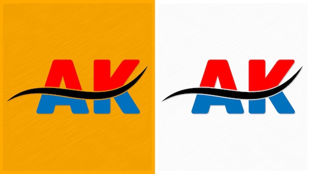 Vector ak letter logo