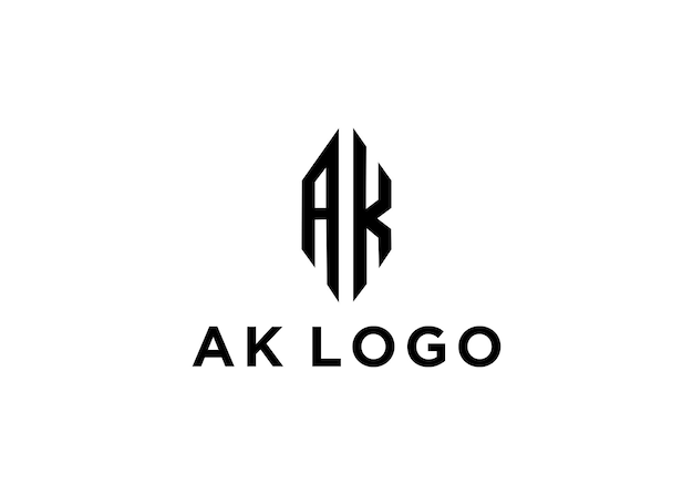 ak logo ontwerp vectorillustratie