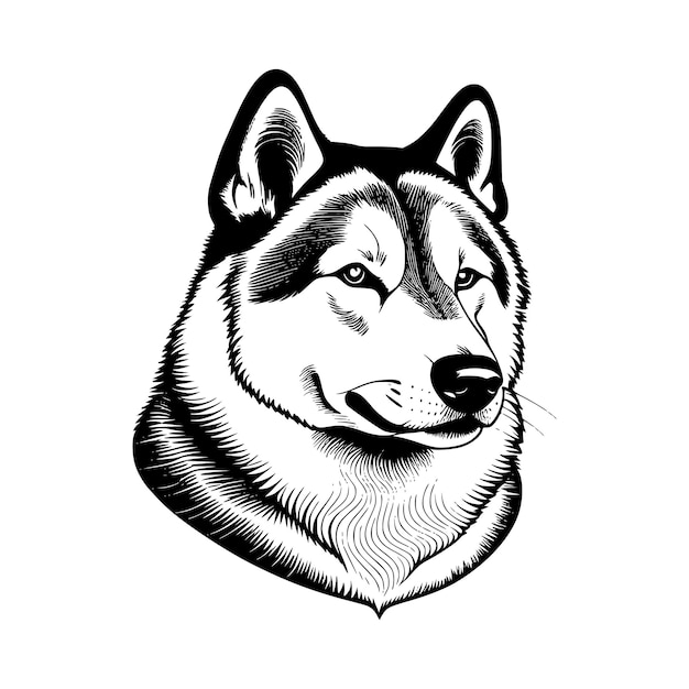 Akita dog breed vector EPS