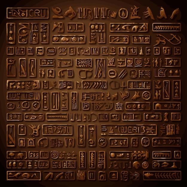 Vector akkadian cuneiform assyrian and sumerian writing