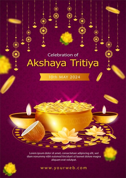 Vector akshaya tritiya poster