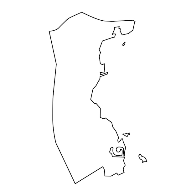 Al Daayen municipality administrative division of the country of Qatar Vector illustration